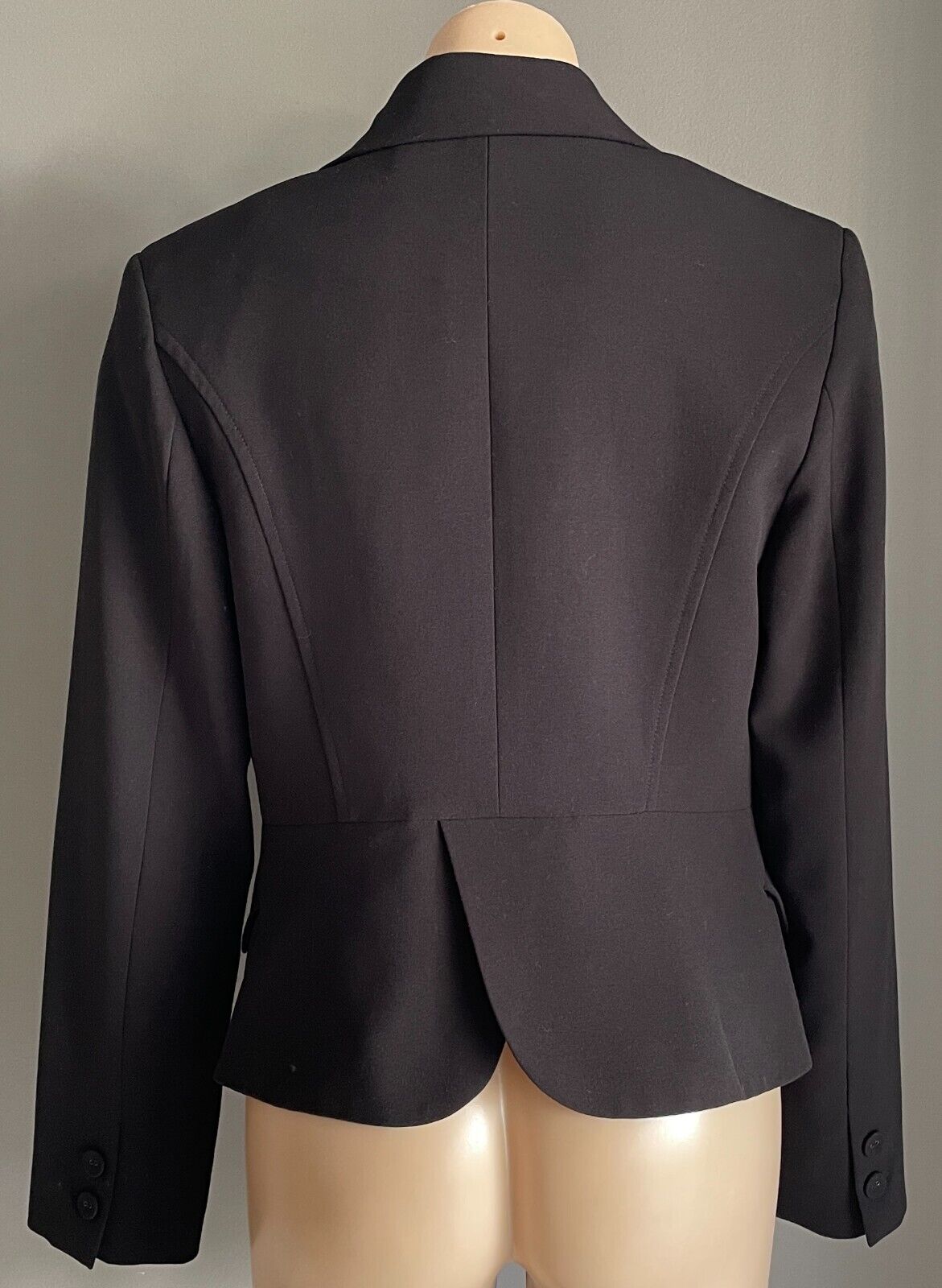 TOKITO Black Jacket Blazer Single Breasted Size 12 Long Sleeves Lined Collar