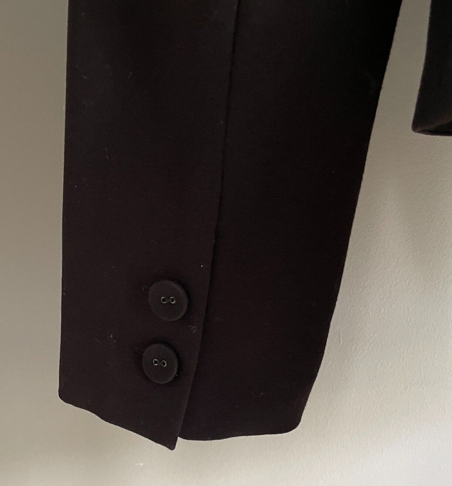 TOKITO Black Jacket Blazer Single Breasted Size 12 Long Sleeves Lined Collar