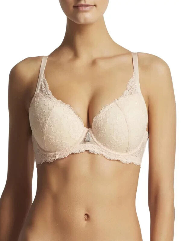 ELLE MACPHERSON BODY "Zest" Full Busted Bra Sze 12F Lace Shell/Sage Green Colour