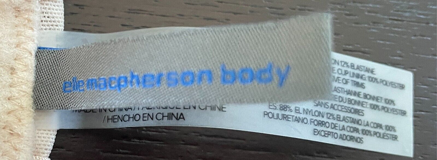 ELLE MACPHERSON BODY "Zest" Full Busted Bra Sze 12F Lace Shell/Sage Green Colour