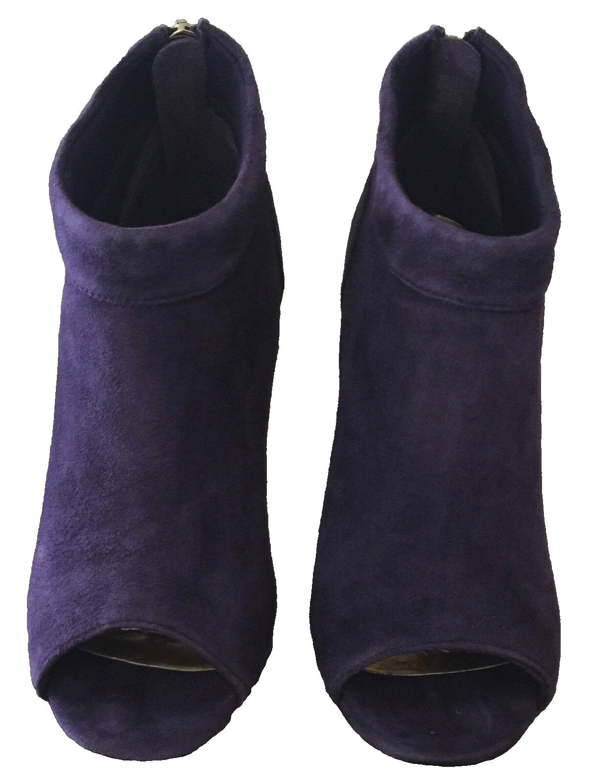 CORELLI Purple Suede Look Open Toe Ankle Booties High Heel “Pixie” Size 6