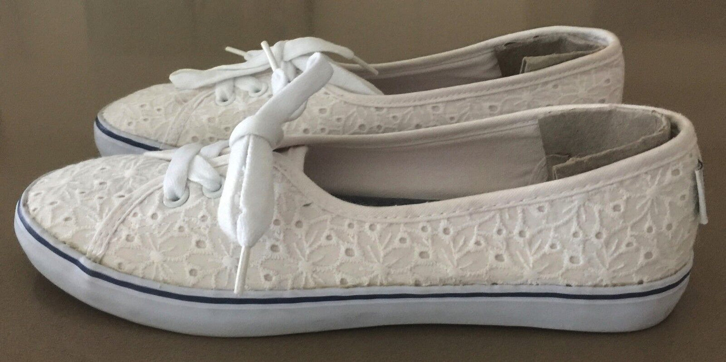 SOULCAL&CO Sneakers White Lace Canvas "Shore" Lace Up Shoes Size 6 39.5 NEW