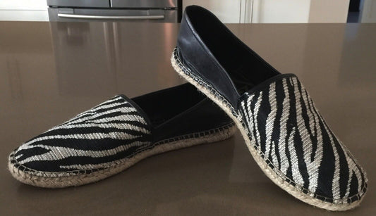 ENZO ANGIOLINI "Austyn Mixed Media" Espadrille Flats Shoes Ladies Size 8.5 EUC