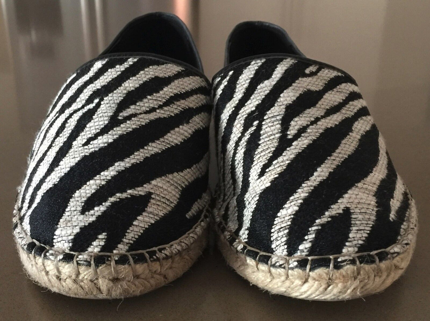 ENZO ANGIOLINI "Austyn Mixed Media" Espadrille Flats Shoes Ladies Size 8.5 EUC