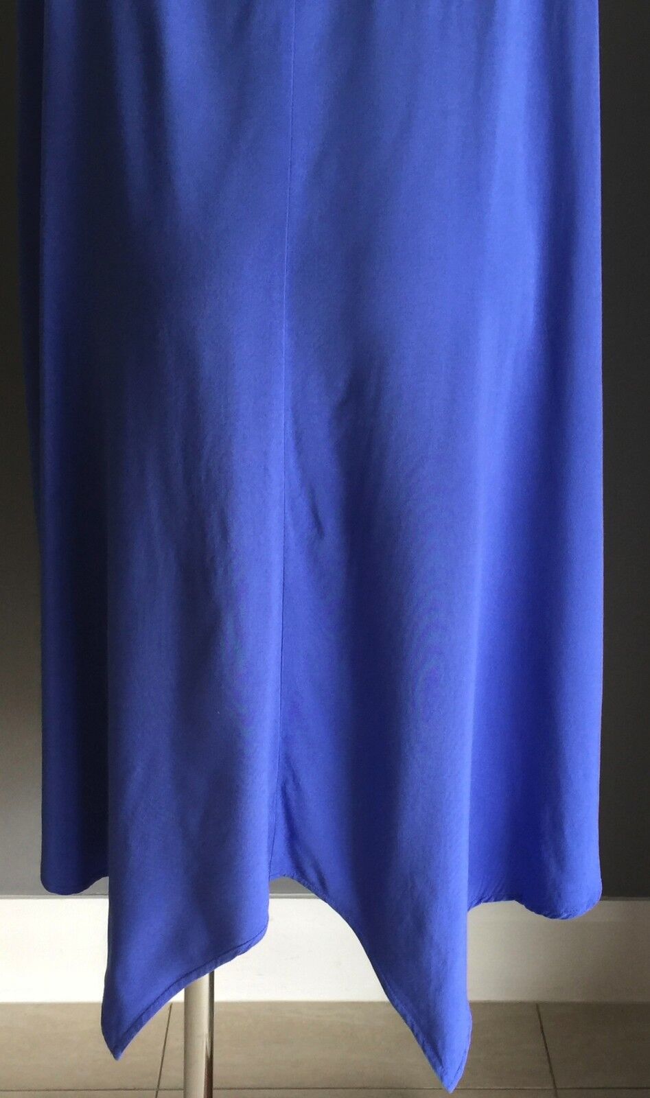 CROSSROADS Dress Cornflower Blue Sleeveless Handkerchief Size 16 Gorgeous
