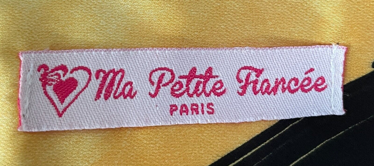 MA PETITE FIANCEE Paris Bright Silky Dolman Elastic Sleeve Cuff Blouse Sz 16 20