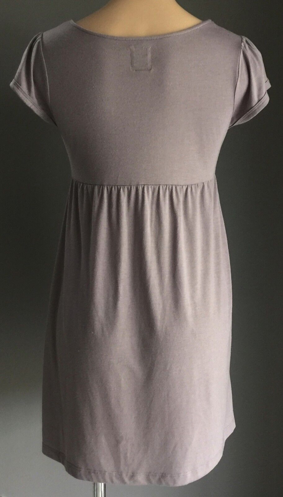 JETHRO & JACKSON Dress Taupe Short Sleeve Babydoll Ladies Size 12 NEW