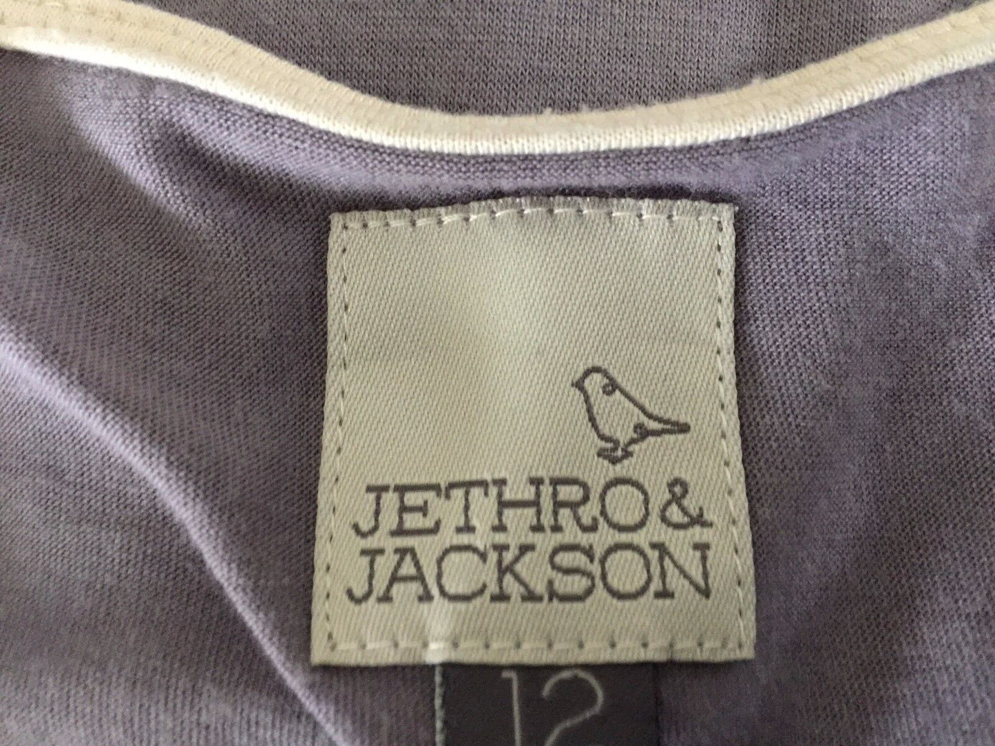 JETHRO & JACKSON Dress Taupe Short Sleeve Babydoll Ladies Size 12 NEW