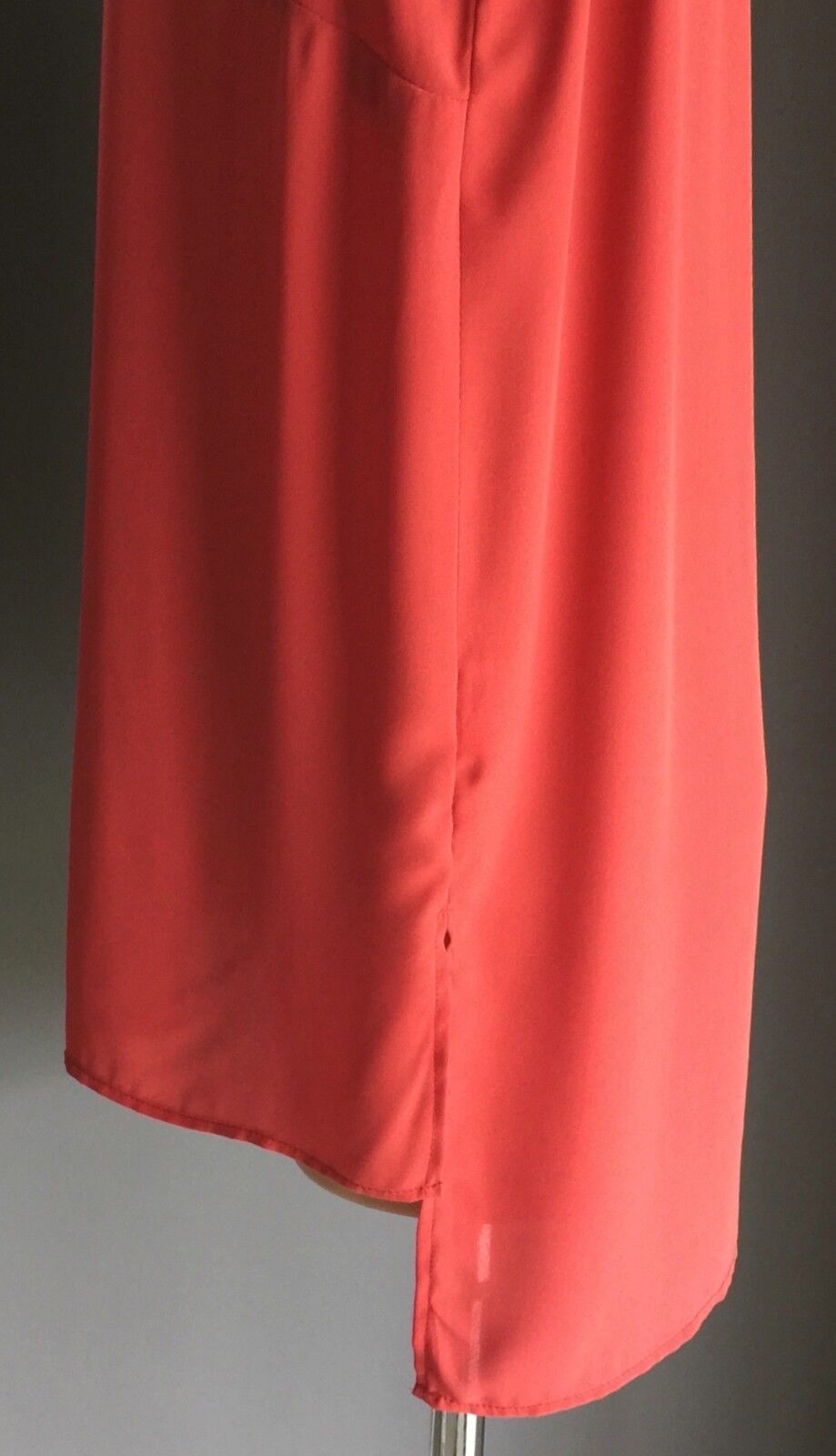 CROSSROADS Top Sleeveless Blouse Rust Red Orange & Black Trim Ladies Size 14