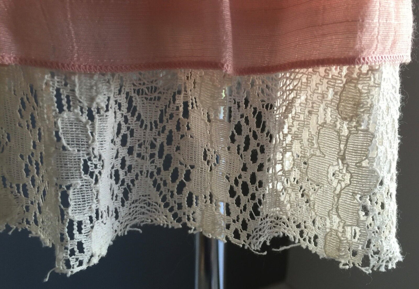 CROSSROADS Dress Peach Sleeveless Lace Layer Lace Trim Top Lined Size 12 NEW