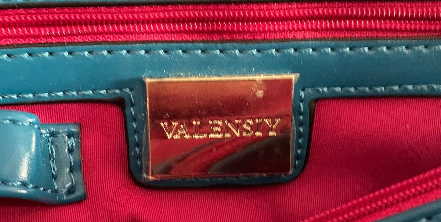 VALENSIY Bowling Style Bag Pretty Venetian Watercolour Print PU/Pleather