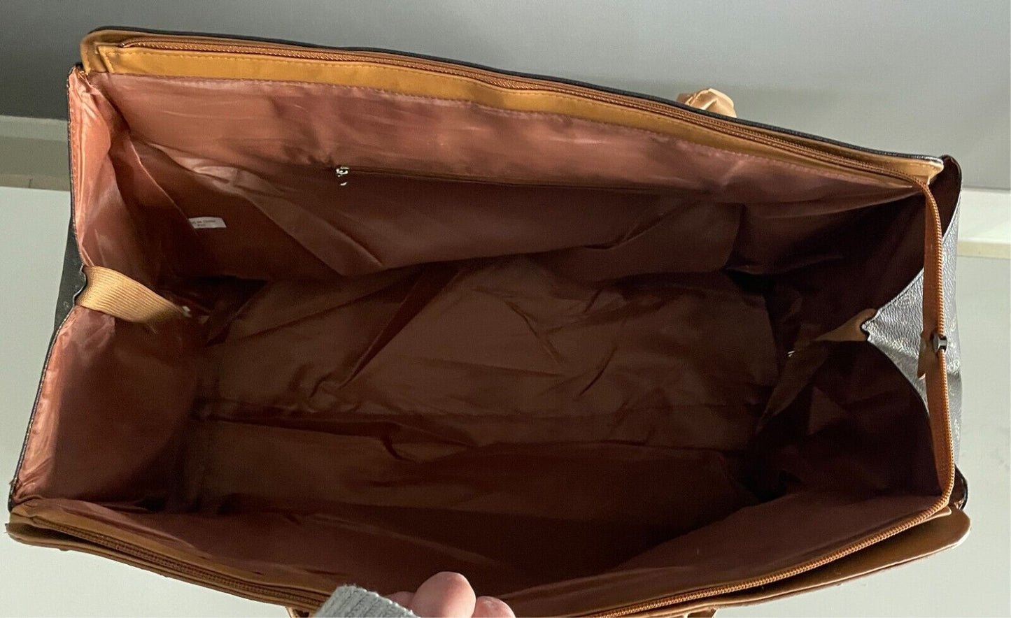 DOLLIBAG PARIS Brown/Tan PVC Monogram Print Large Size Weekend/Overnight Bag