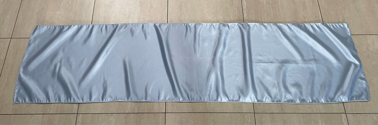 Satin Shawl Light Blue Formal Party Wedding Rectangle Shoulder Wrap
