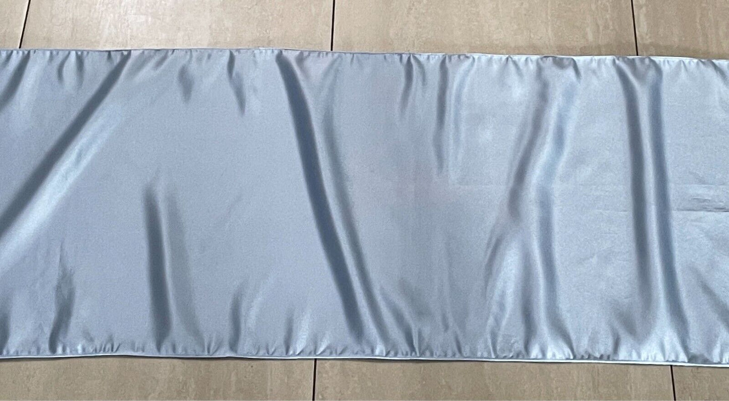 Satin Shawl Light Blue Formal Party Wedding Rectangle Shoulder Wrap