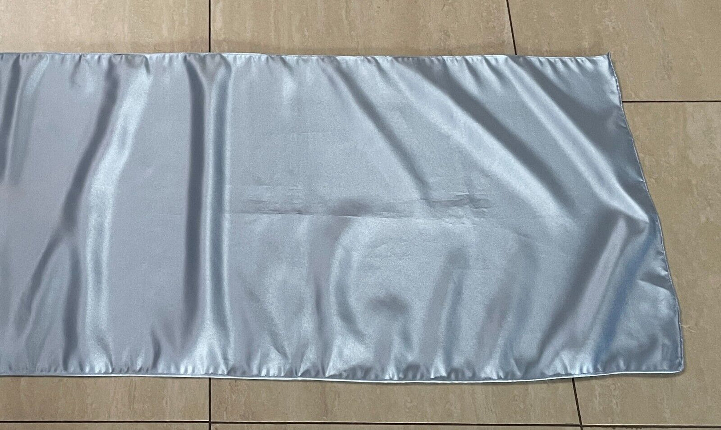 Satin Shawl Light Blue Formal Party Wedding Rectangle Shoulder Wrap