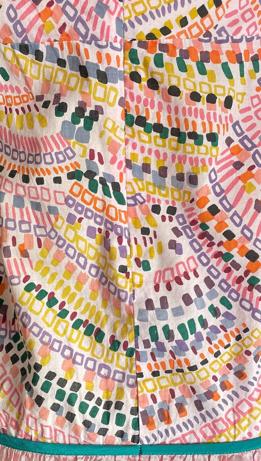 TIGERLILY Top Multicolour & Print Sleeveless Blouse Cotton Ribbon Trim Size 10