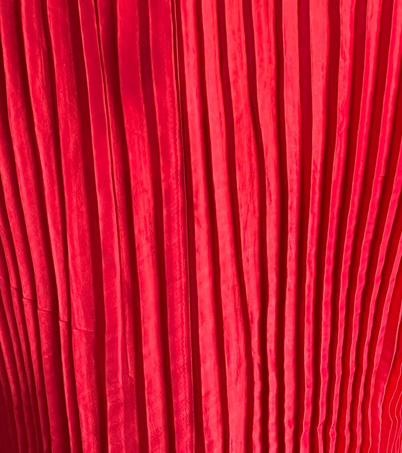 OPM Red "Essence" Pleated Blouse Size 14 Stretch 3/4 Sleeves NWT!