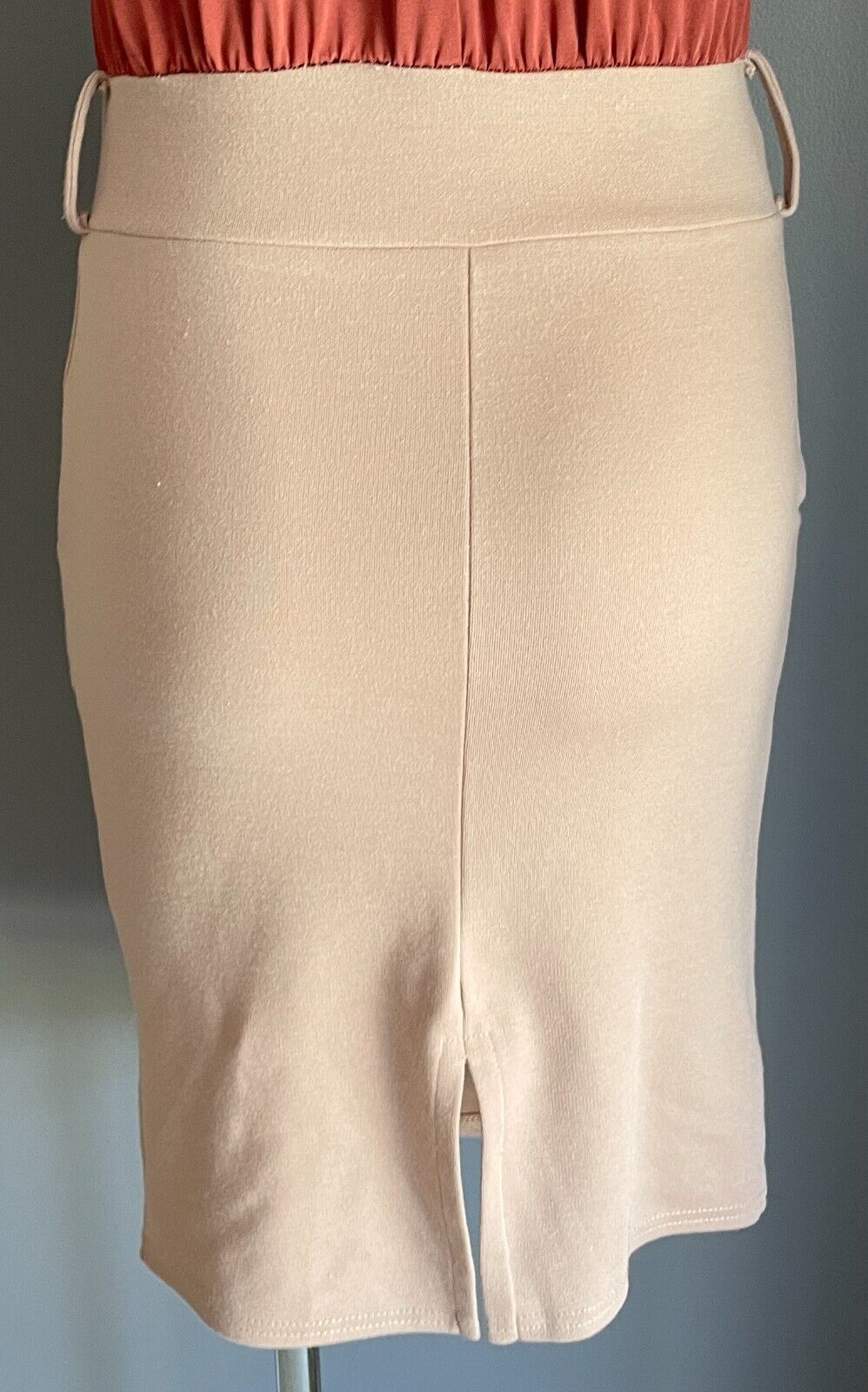 GOSSIP Russet & Beige Dress Size 10 Twist Halter Neck Sleeveless Stretch