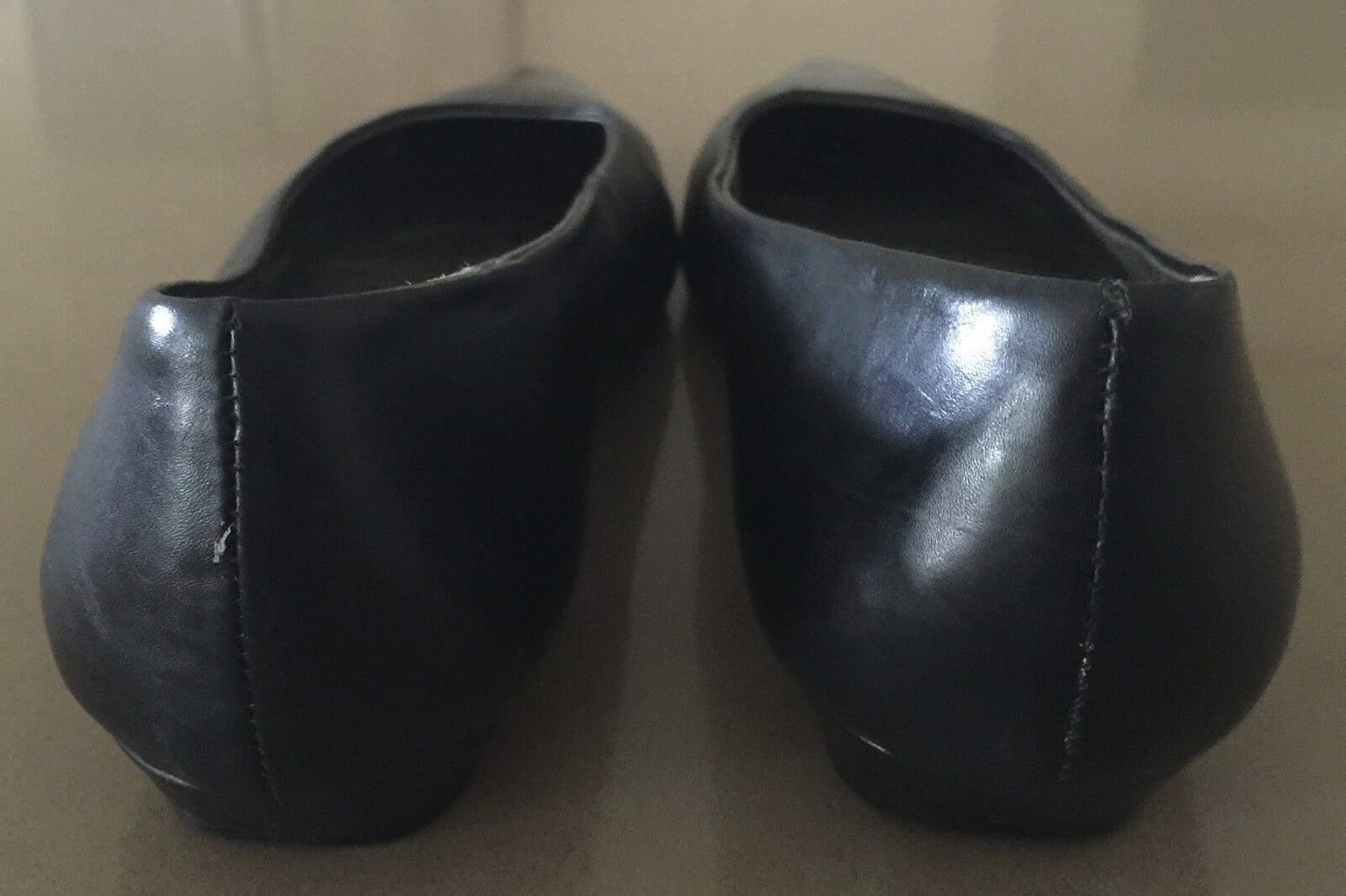 WITTNER "P-Antgonie" Court Shoes Black Leather Ladies Size 36.5 1950's chic