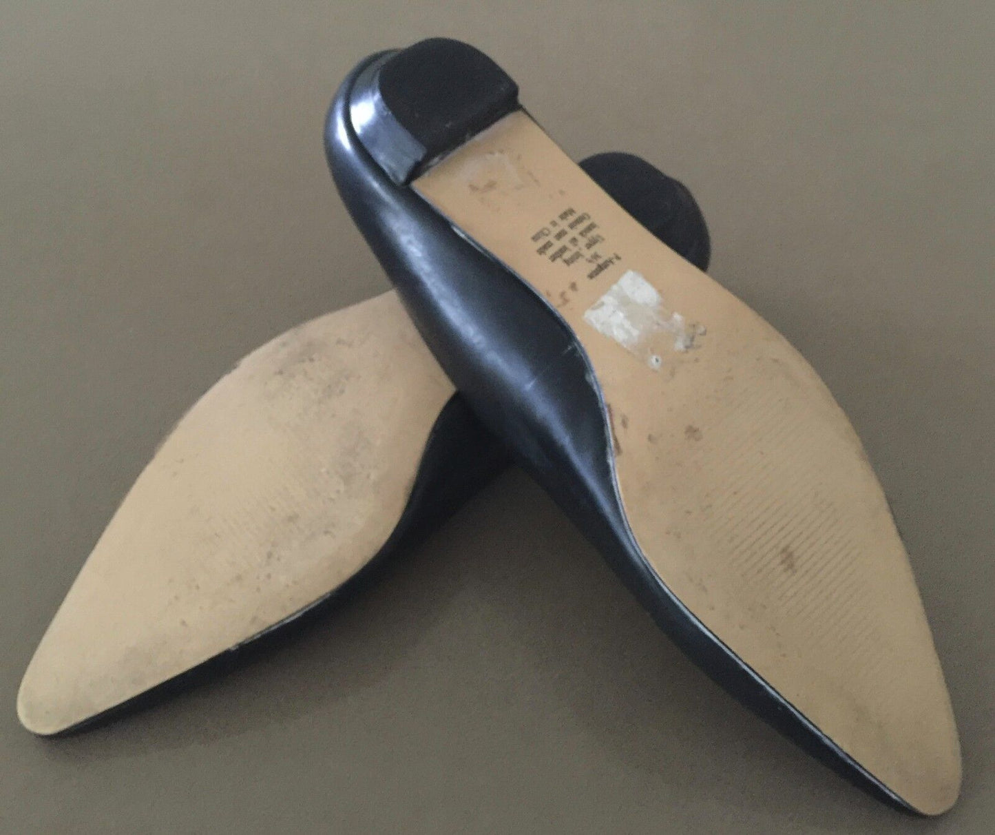 WITTNER "P-Antgonie" Court Shoes Black Leather Ladies Size 36.5 1950's chic