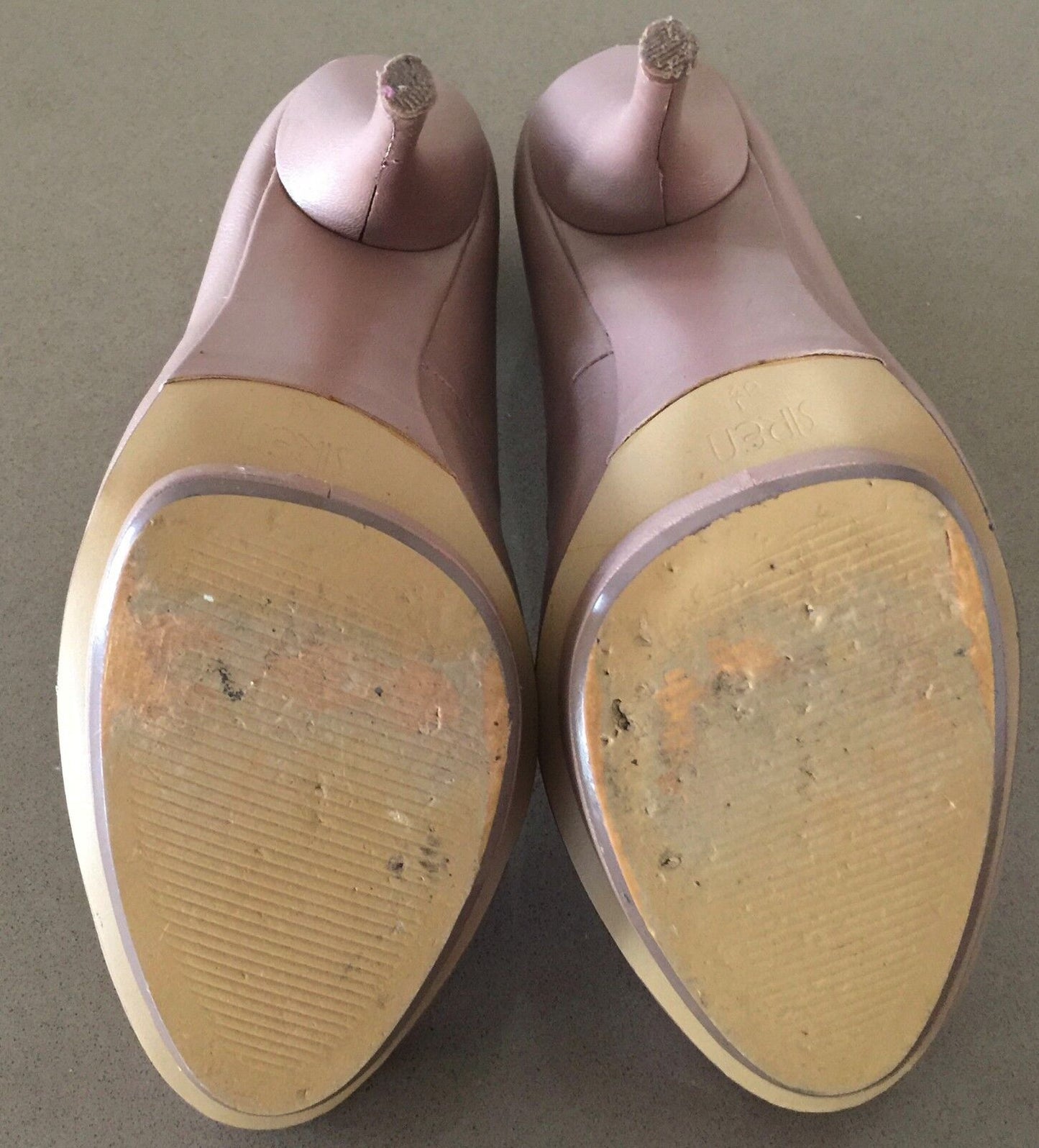 SIREN Stiletto Shoes Blush Pink Leather Pumps 13cm Heels Ladies Size 6.5