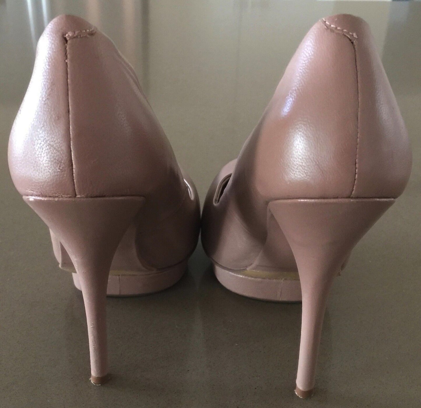 SIREN Stiletto Shoes Blush Pink Leather Pumps 13cm Heels Ladies Size 6.5
