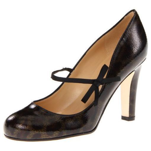 KATE SPADE NEW YORK "Lively" Dark Brown & Black Patent Leather Pumps Shoe Size7B