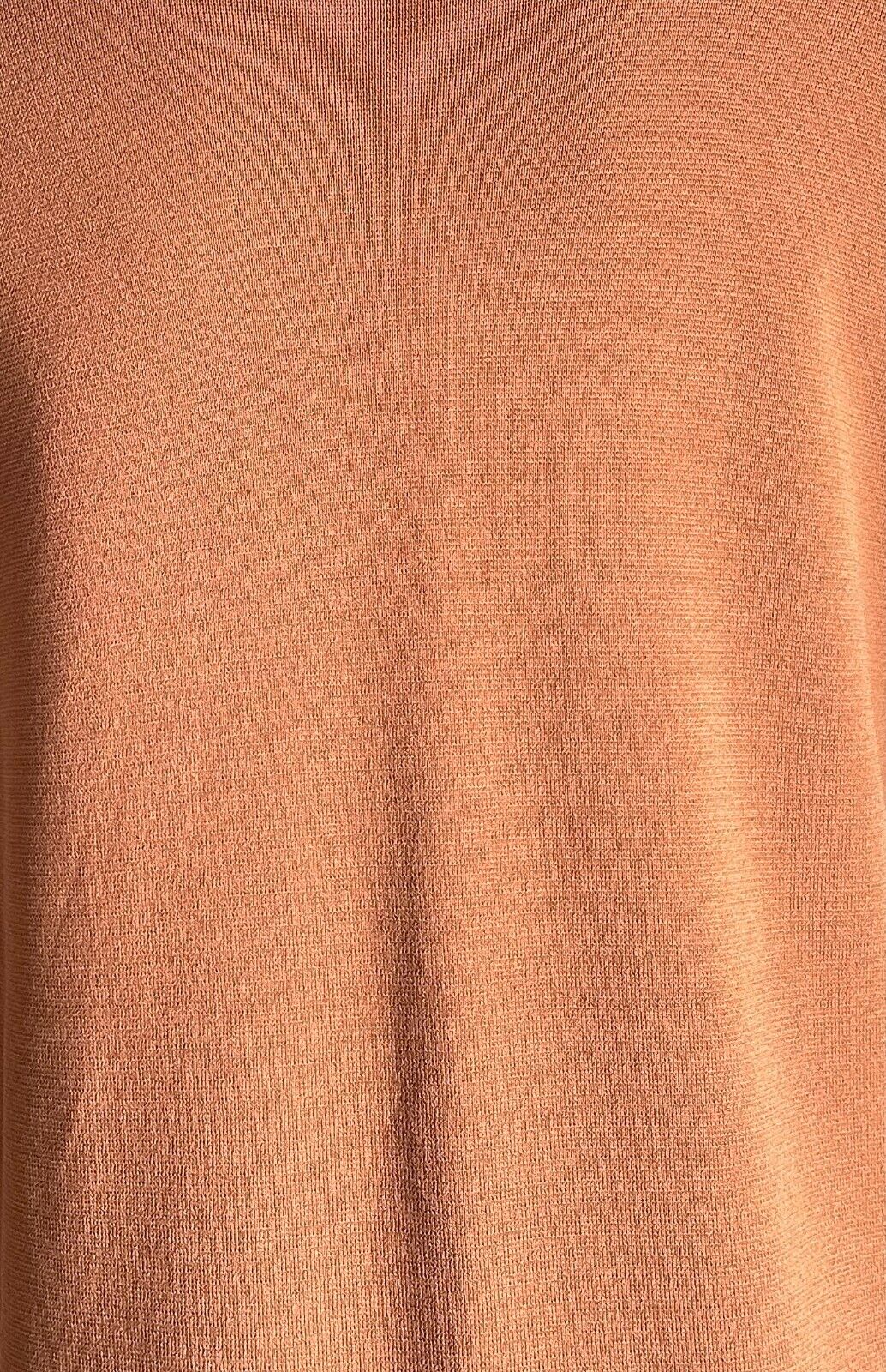 COUNTRY ROAD Dress Shift Half Placket Brown Stretch Knit Bracelet Sleeve Sz S 10