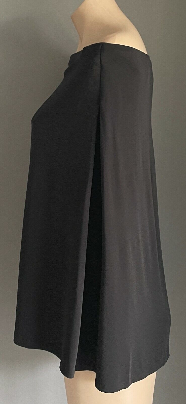 COUNTRY ROAD Top Black Off Shoulder Cape  Poncho T Shirt Size XS 10 New