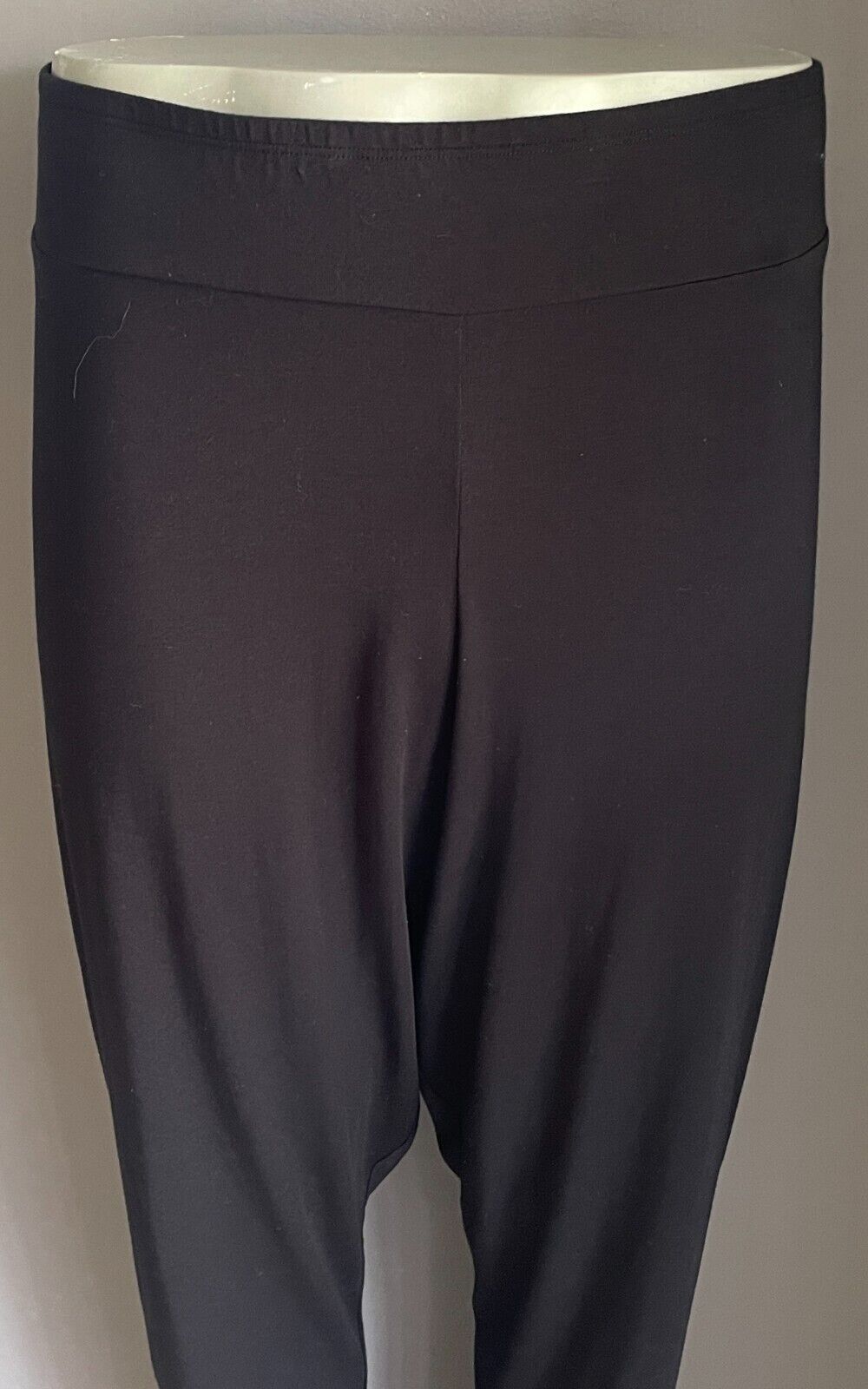 Leggings Black Elastic Waist Full Length Ladies Plus Size 22 Stretch