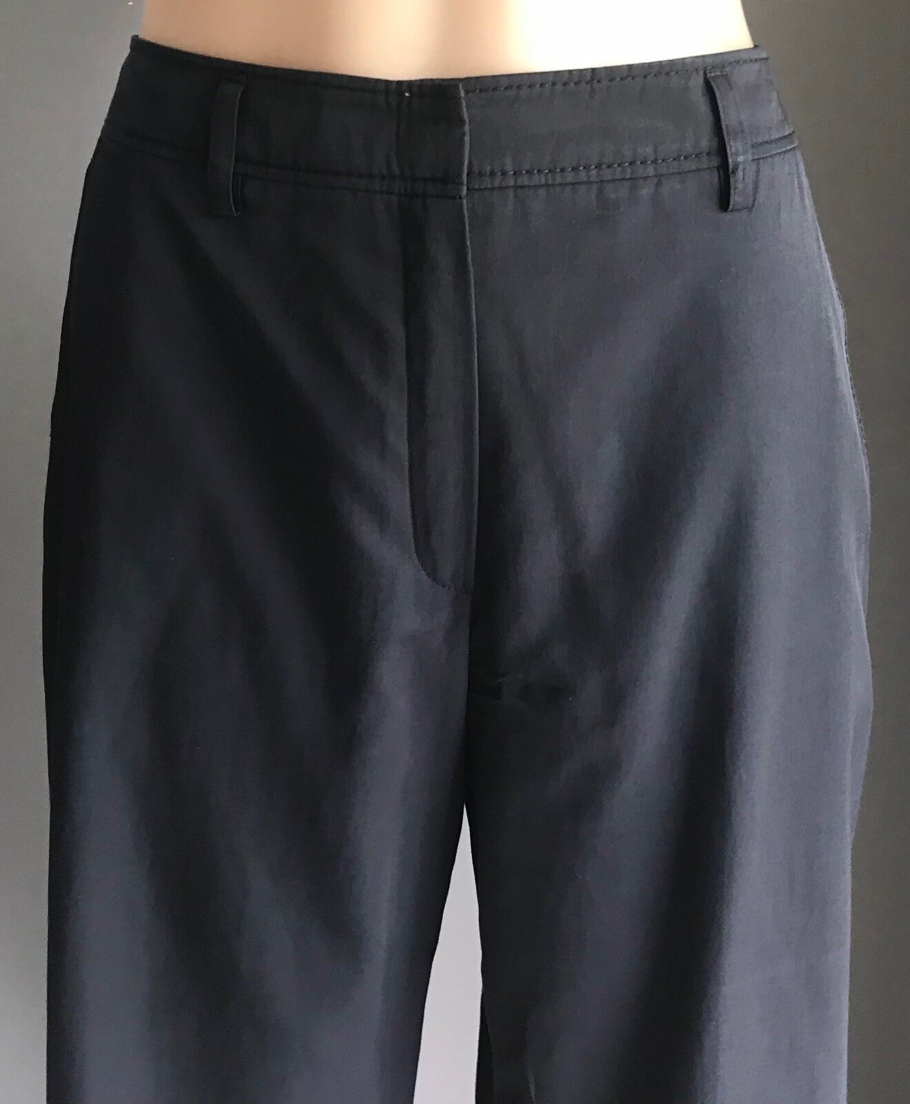 BETTY BARCLAY PANTS Navy Blue Wide Leg Pants Trousers Slacks Size 40 AU 12