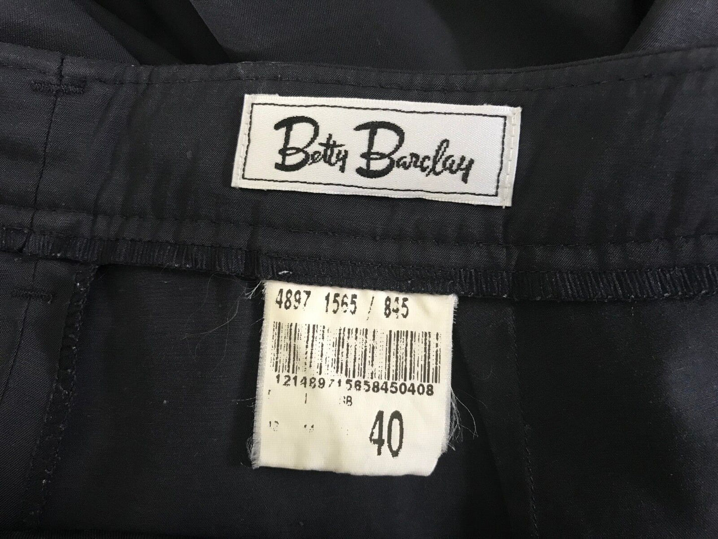 BETTY BARCLAY PANTS Navy Blue Wide Leg Pants Trousers Slacks Size 40 AU 12