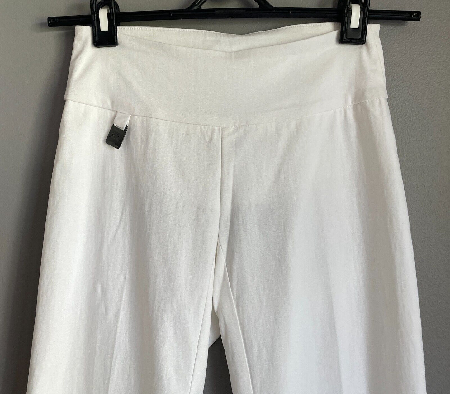 RAFFINALLA White Stretch Pull On Ankle Length Straight Leg Pants Size 0 AU 4 NEW