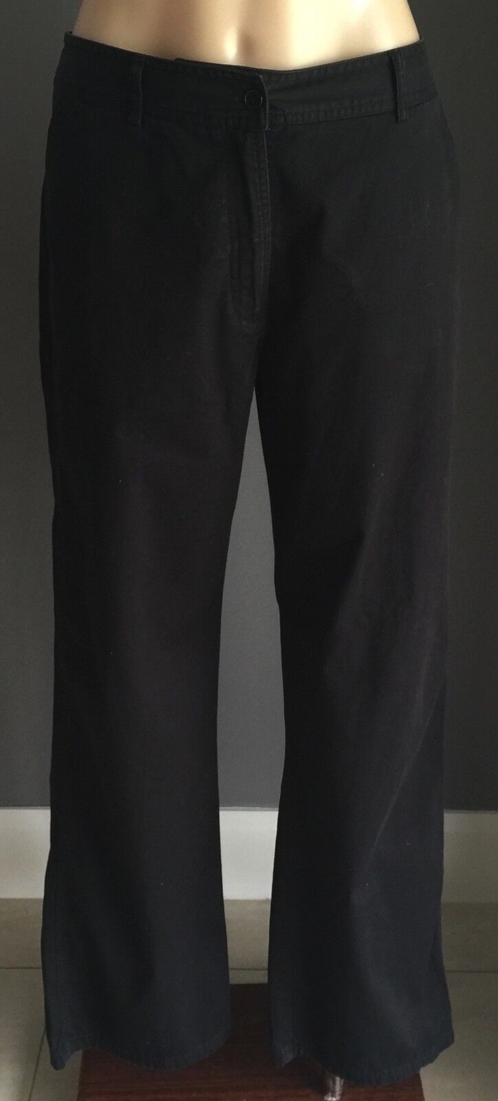 PERRI CUTTEN Weekend Casual Black Pants Trousers Slacks Size 12 NEW