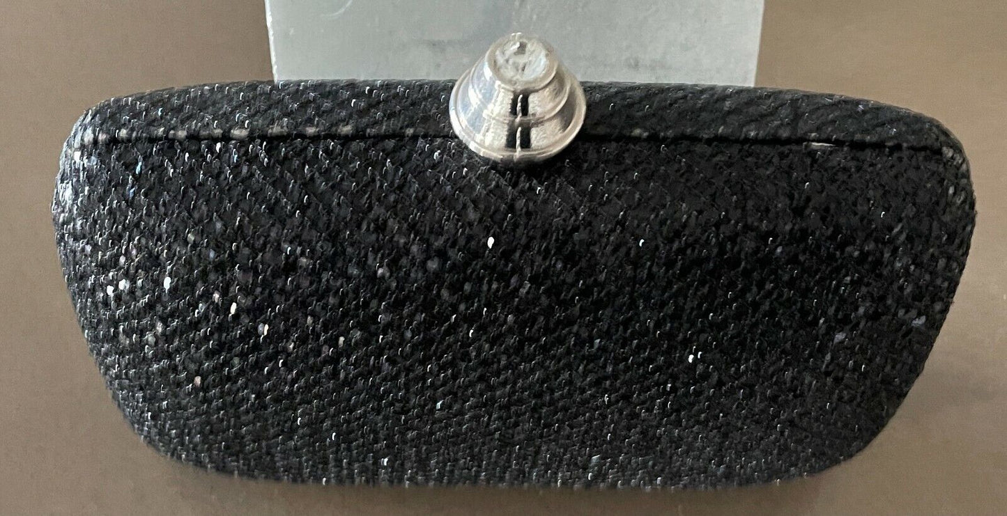 COLETTE Shoulder Bag Black Sparkle Hard Case Clutch Chain Strap 14.5cm x 9cm NEW
