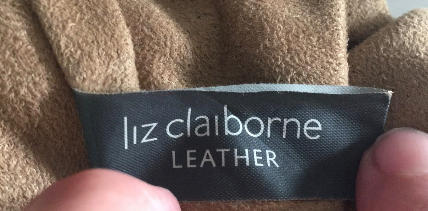 Shoulder Bag LIZ CLAIBORNE Bag Brown Patent Leather Large Tote Shopper  Strap