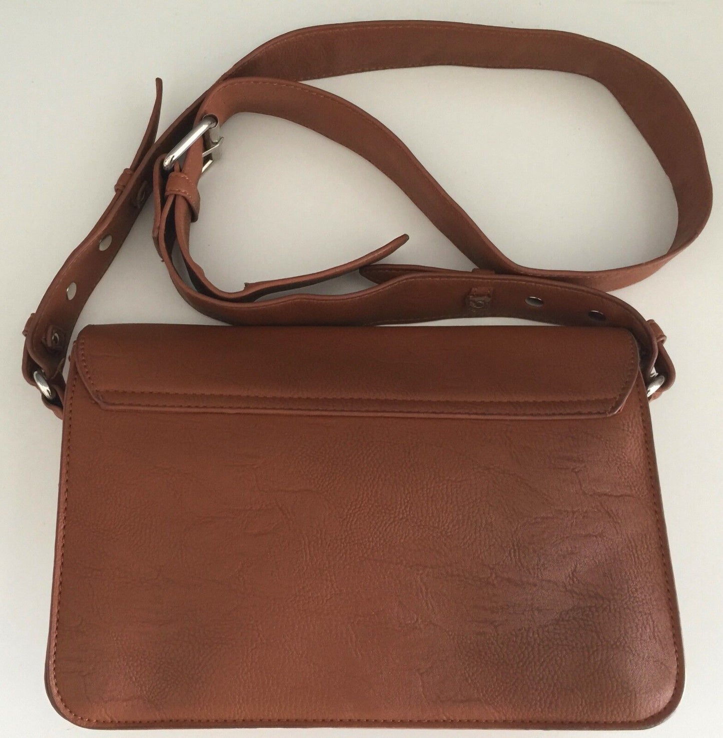 SPORTSGIRL Shoulder Bag Tan Brown Pleather Cross Body Great Condition