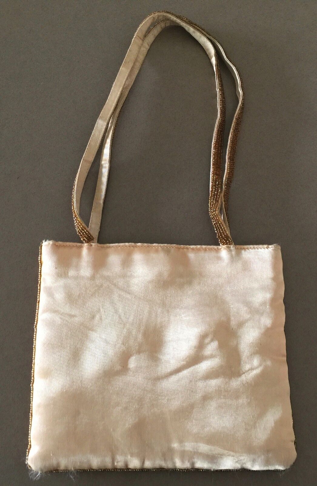 CONDURA Bag Handbag Small Gold Sequin & Beaded Evening Glamour Vintage