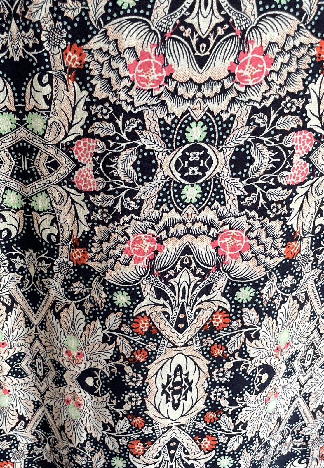 CKM CURVES Maxi Skirt Multicolour Floral Print A-Line Size 22 Viscose Fabric NEW