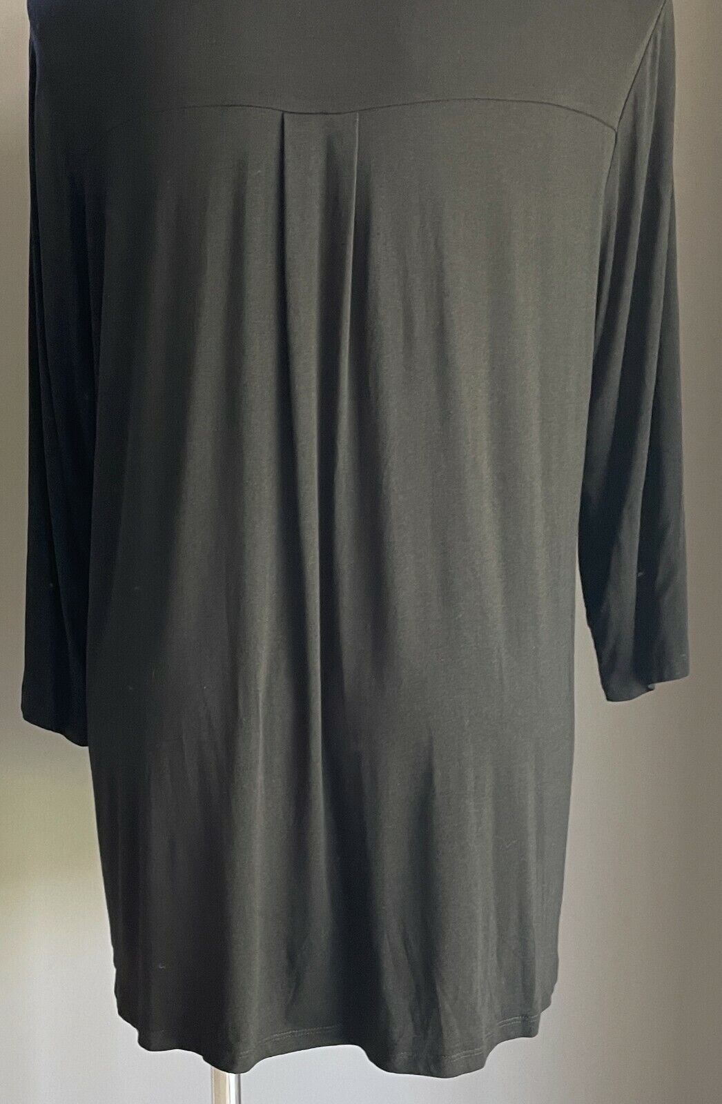 AUTOGRAPH Top 1/4 Zip Blouse White w Black Spot Print 3/4 Sleeve Plus Sz 22 NEW