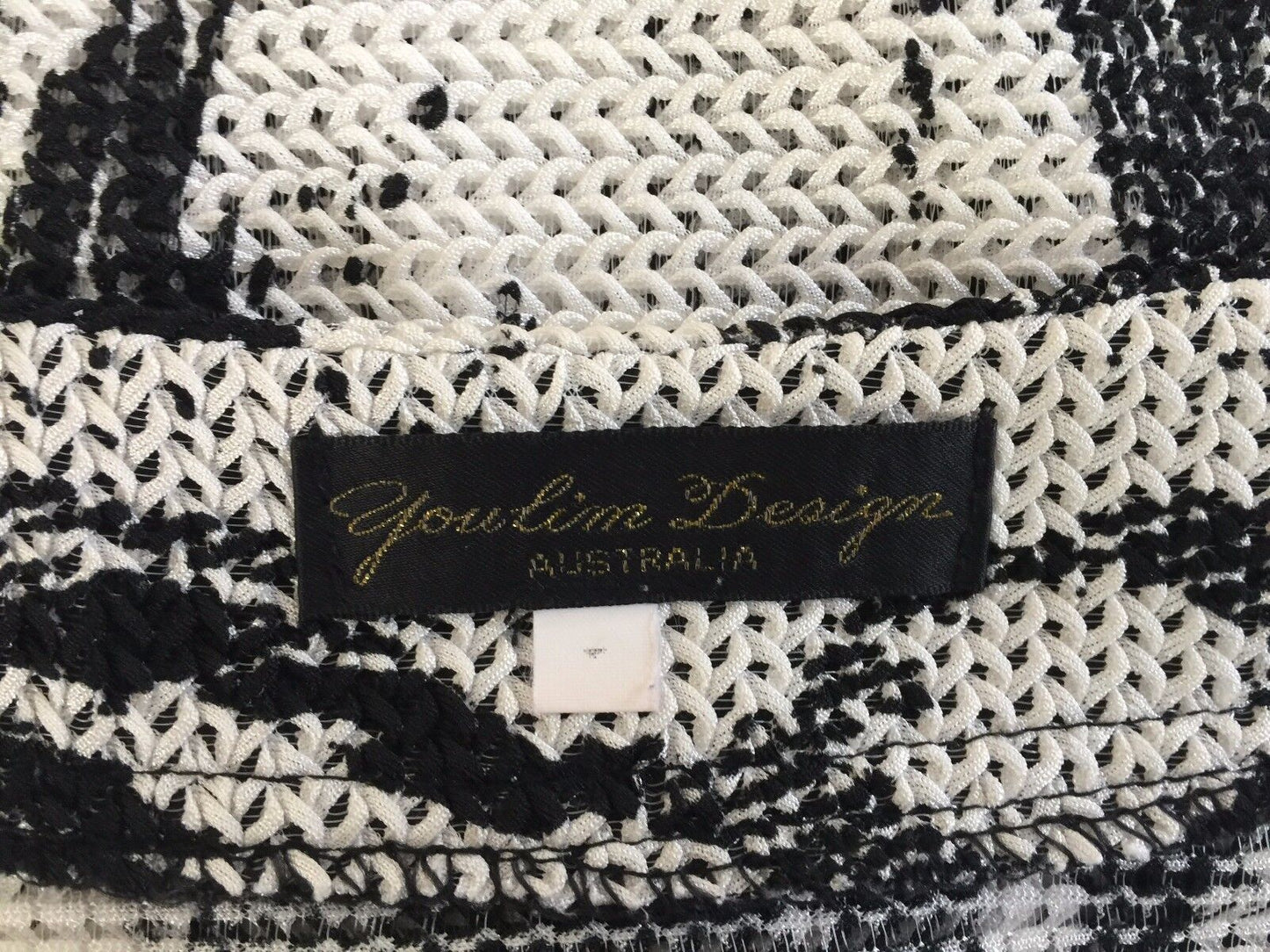 YOULIM DESIGN Australia Kimono Top White & Black Blouse Plus Size 20 22 NEW