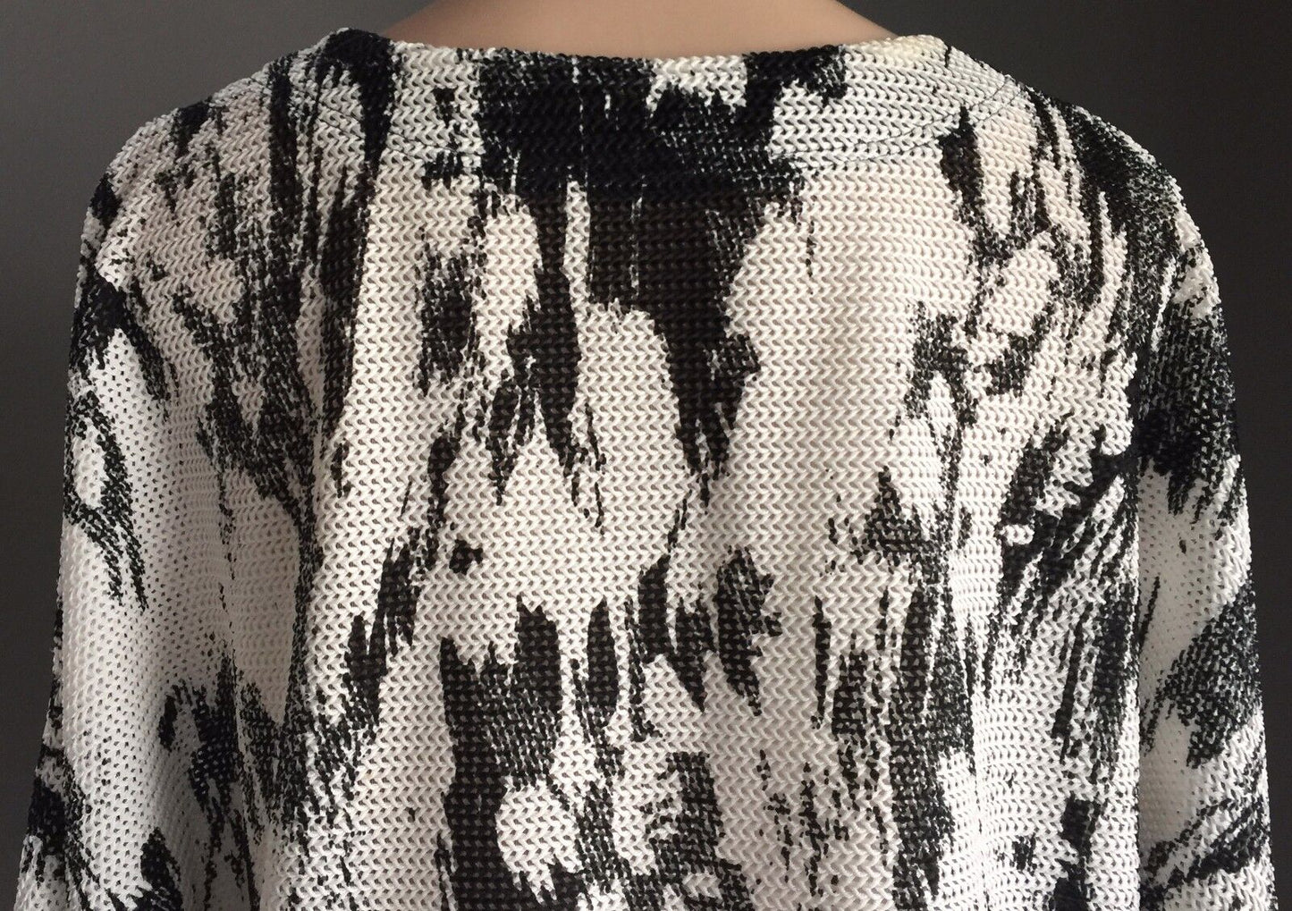 YOULIM DESIGN Australia Kimono Top White & Black Blouse Plus Size 20 22 NEW