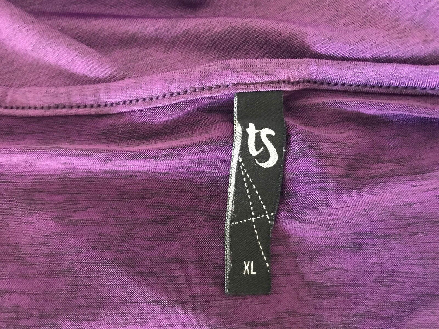 TAKING SHAPE TS Top Dip Hem Tunic Purple Marl Sleeveless Stretch Plus Size XL 24
