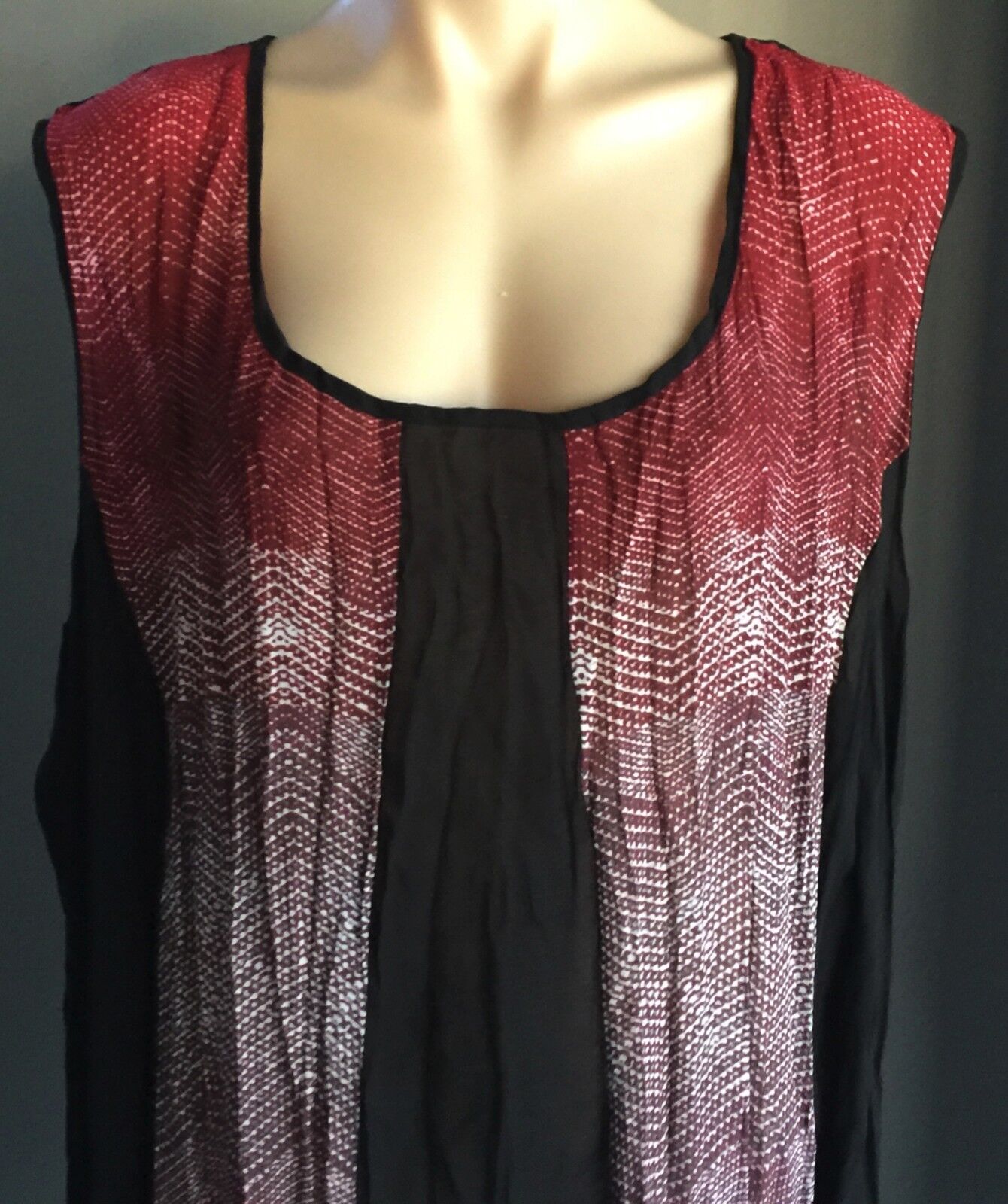 TAKING SHAPE TS Multi Colour Sheer Panel Sleeveless Dress Plus Size 24 NEW