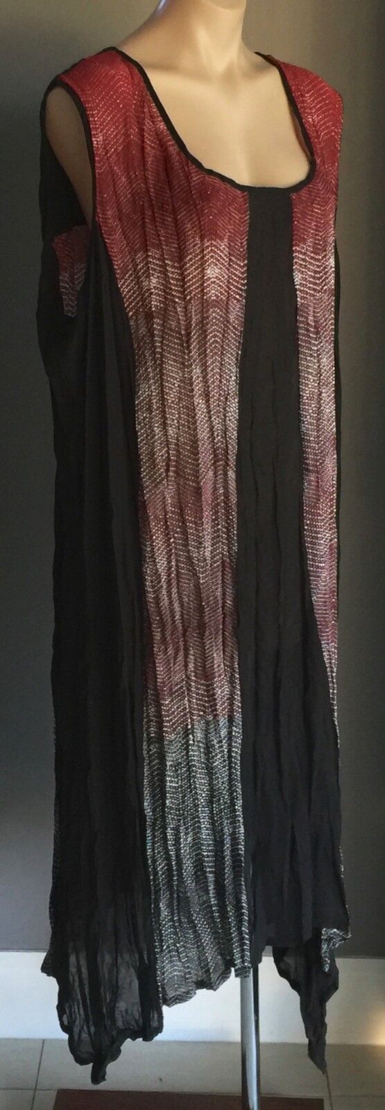 TAKING SHAPE TS Multi Colour Sheer Panel Sleeveless Dress Plus Size 24 NEW