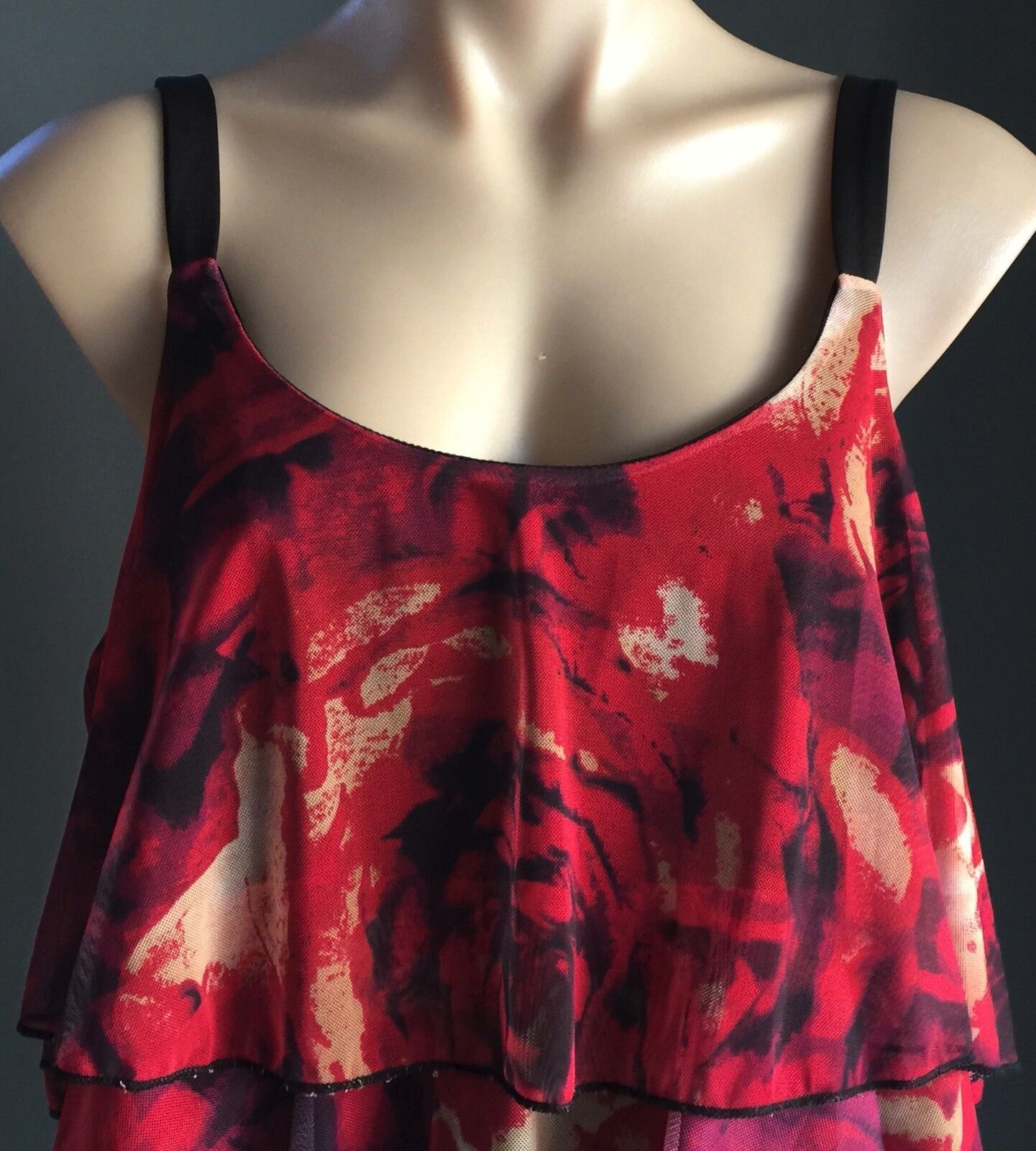 AUTOGRAPH Top Tier Layer Sleeveless Multi Coloured shoulder Straps Plus Size 18
