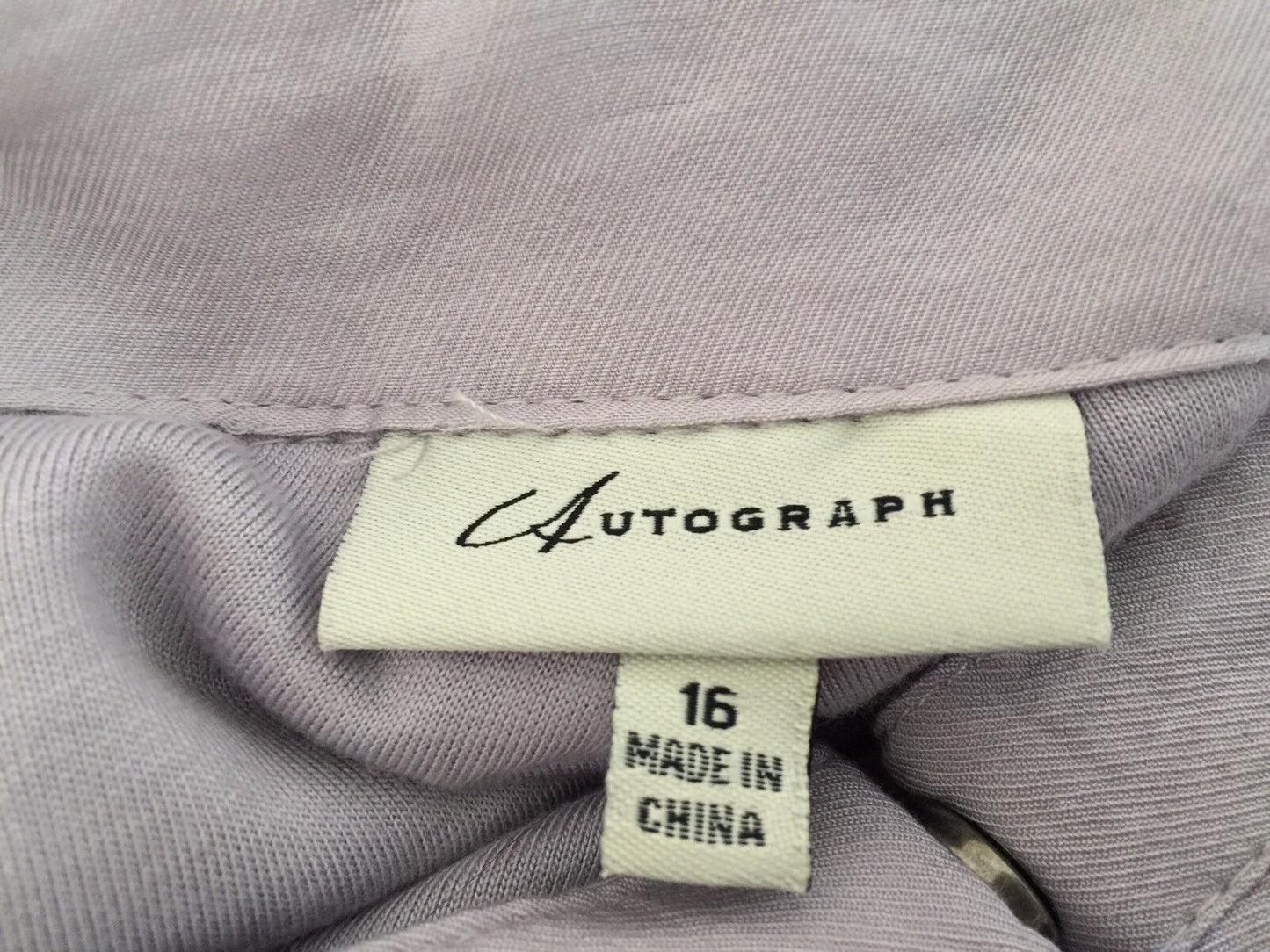 AUTOGRAPH Jacket Anorak Dove Grey 3/4 Sleeve Lightweight Size 16 All Seasons