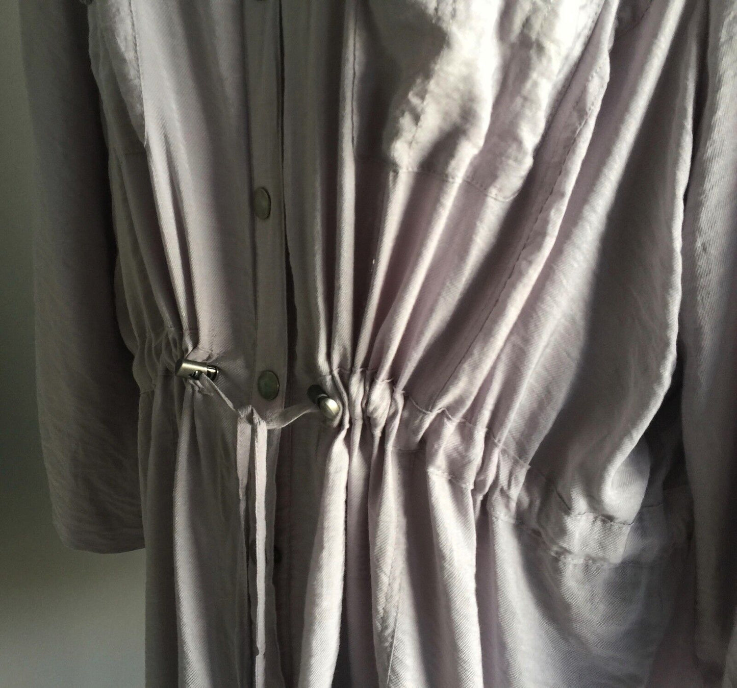 AUTOGRAPH Jacket Anorak Dove Grey 3/4 Sleeve Lightweight Size 16 All Seasons