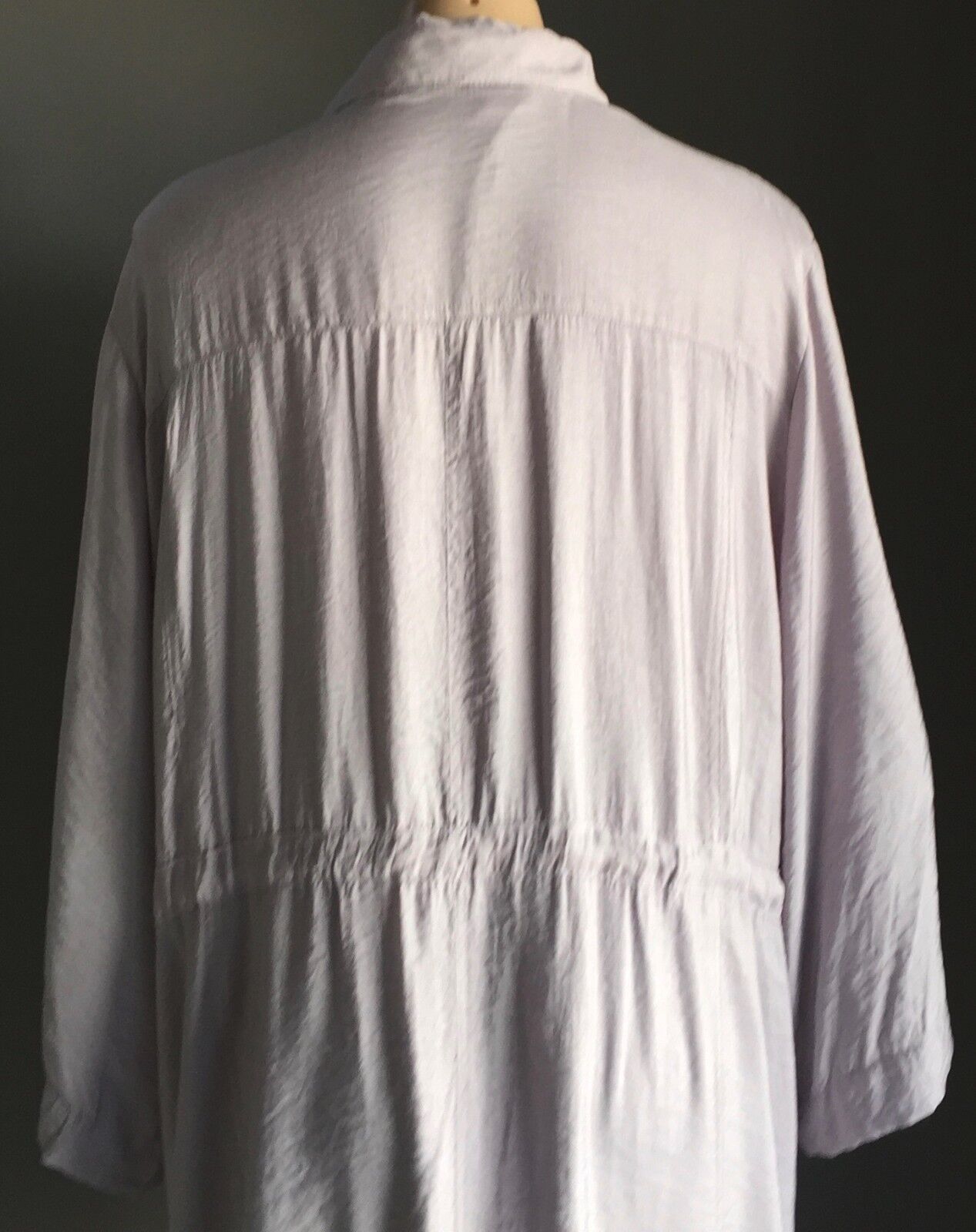AUTOGRAPH Jacket Anorak Dove Grey 3/4 Sleeve Lightweight Size 16 All Seasons