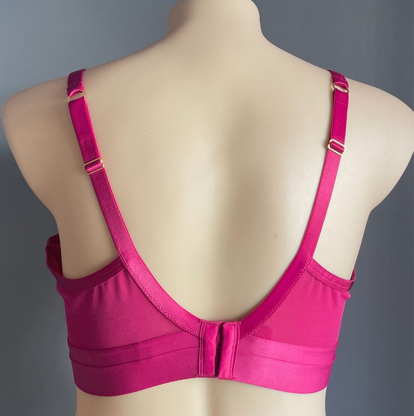 CITY CHIC Alexis Contour Longline Bra Garnet Size 20D Lace Trim Underwire NEW